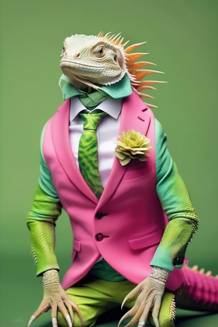 00171-2520801571-_lora_Dressed animals_1_Dressed animals - iguana having a great fashion sense.png